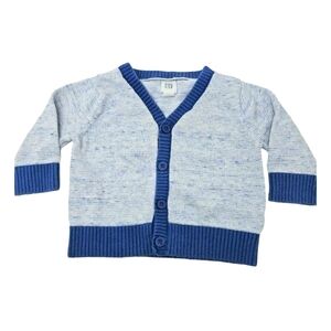 Gap Blue Cardigan 3-6M V Neck Sweater